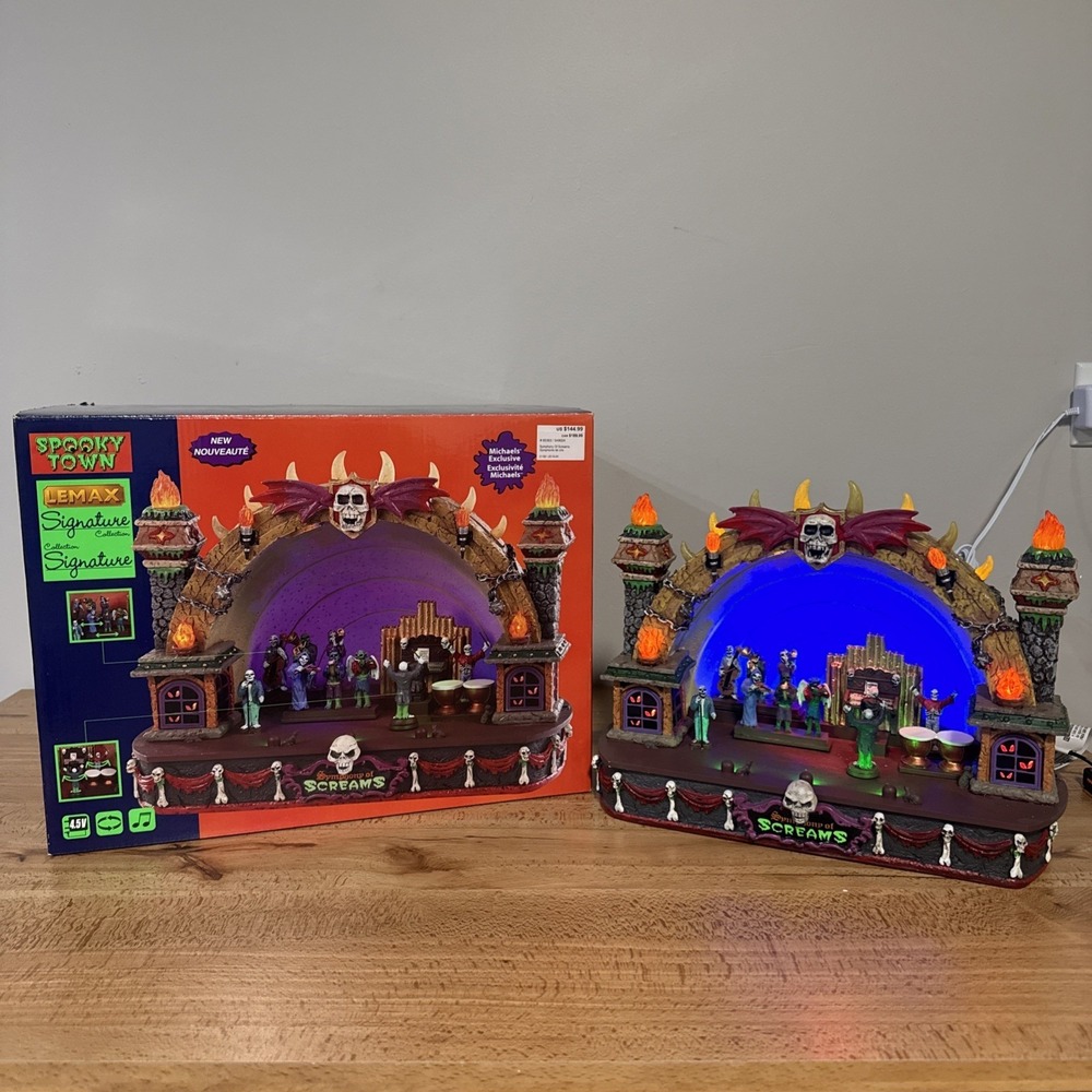 Halloween Village Lemax Spooky Town 2018 Symphony Of Screams 85303MC WORKS